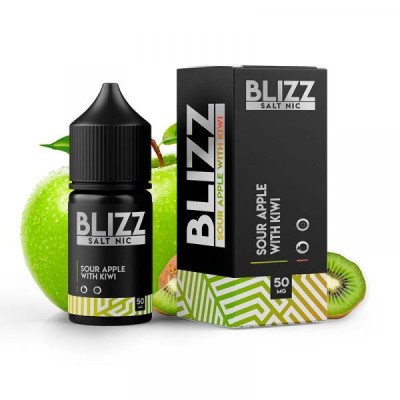 Рідина BLIZZ Salt 30ml/50mg Sour Apple With Kiwi - купити