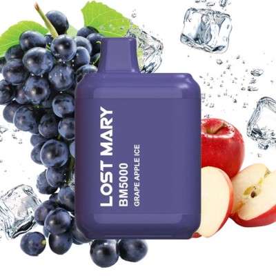 Одноразова POD система Lost Mary BM5000 Grape Apple Ice на 5000 затяжок - купити