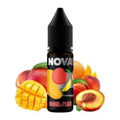Рідина NOVA Salt 15ml/65mg Mango&Peach - купити
