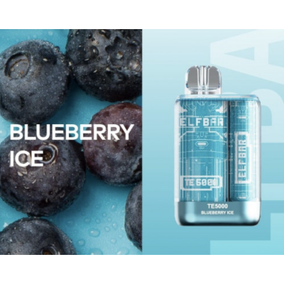 Одноразова POD система ELF BAR TE5000 Blueberry Ice на 5000 затяжок