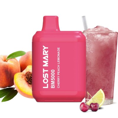 Одноразова POD система Lost Mary BM5000 Cherry Peach Lemonade на 5000 затяжок