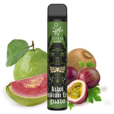 Одноразова POD система ELF BAR Lux1500 Kiwi Passion Fruit Guava на 1500 затяжок