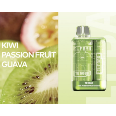 Одноразова POD система ELF BAR TE5000 Kiwi Passion Fruit Guava на 5000 затяжок