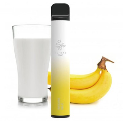 Одноразова POD система ELF BAR 2000 Banana Milk на 2000 затяжок
