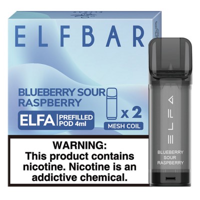 Картридж ELF BAR ELFA 50mg/4ml Blueberry Sour Raspberry - купити